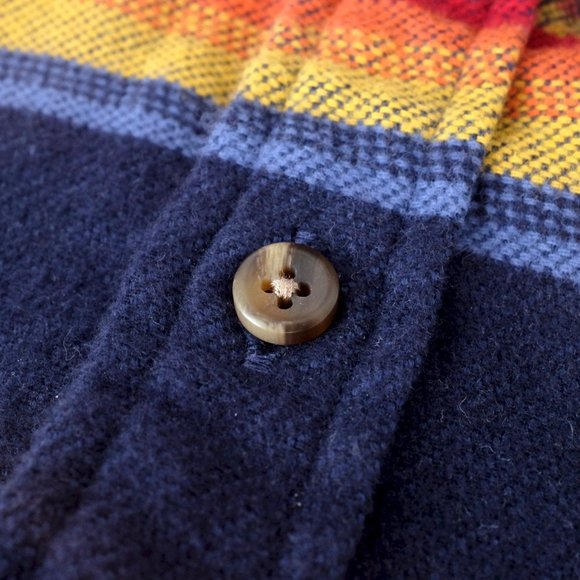 Proper Cloth CUSTOM Southwestern Aztec Print Long Sleeve Shirt SM Small Cotton - Picture 4 of 15